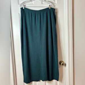 Liz Claiborne Teal Midi Pencil Skirt Casual